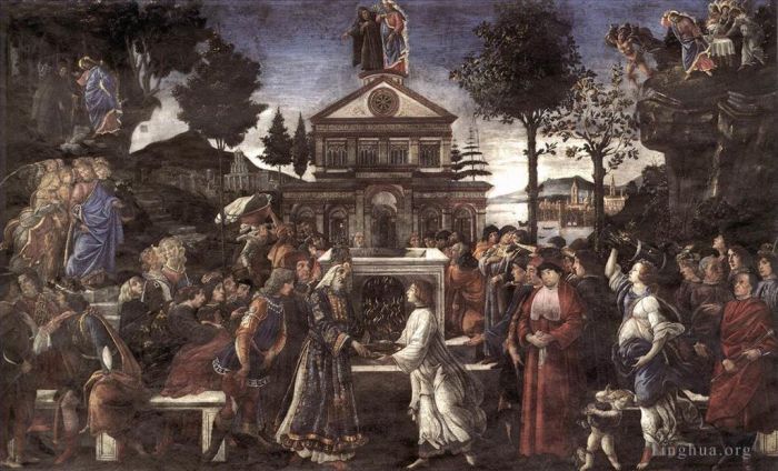 Sandro Botticelli Various Paintings - The Temptation of Christ