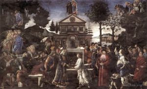 Artist Sandro Botticelli's Work - The Temptation of Christ