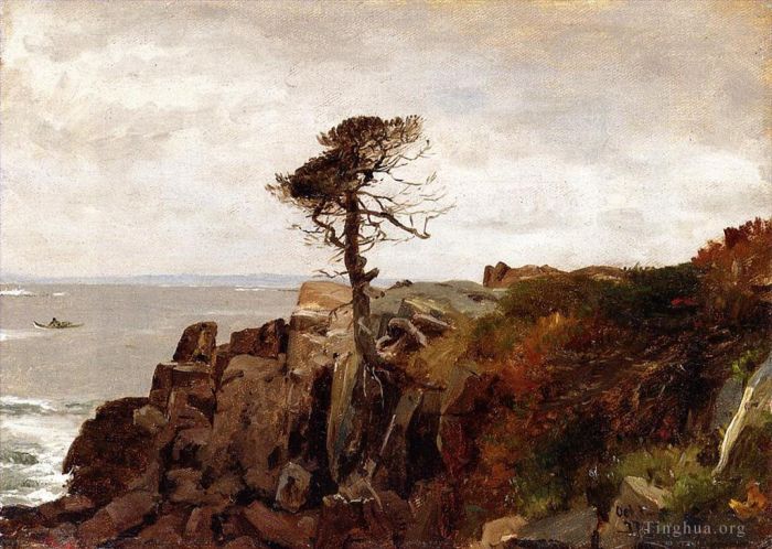Sanford Robinson Gifford Oil Painting - 4 Nomans Land 1877