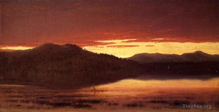 Sanford Robinson Gifford Oil Painting - 4 Twilight 1867