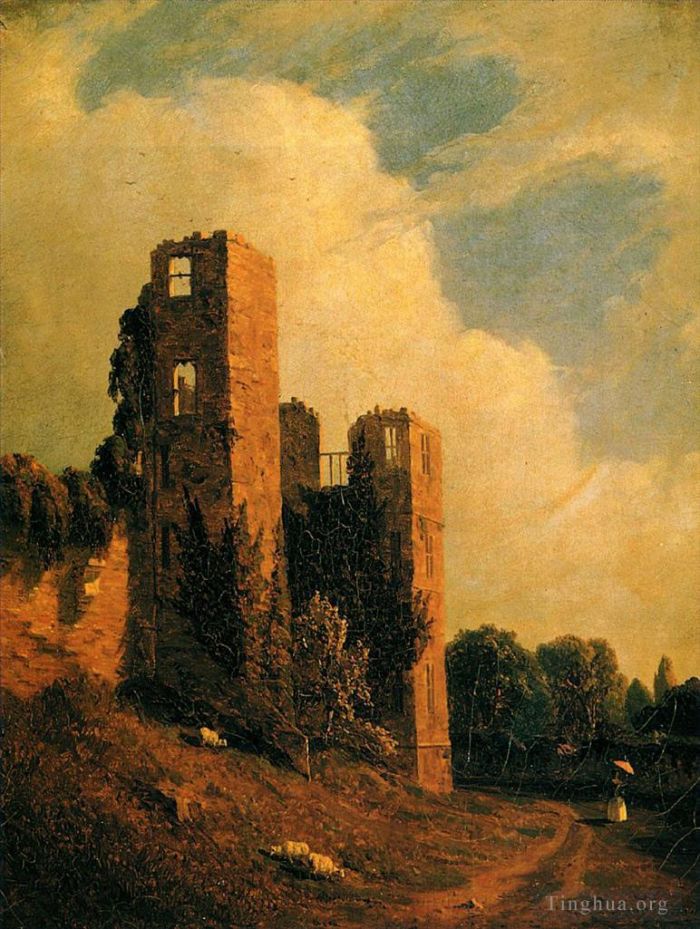 Sanford Robinson Gifford Oil Painting - Kenilworth Castle