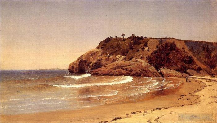 Sanford Robinson Gifford Oil Painting - Manchester Beach 1865