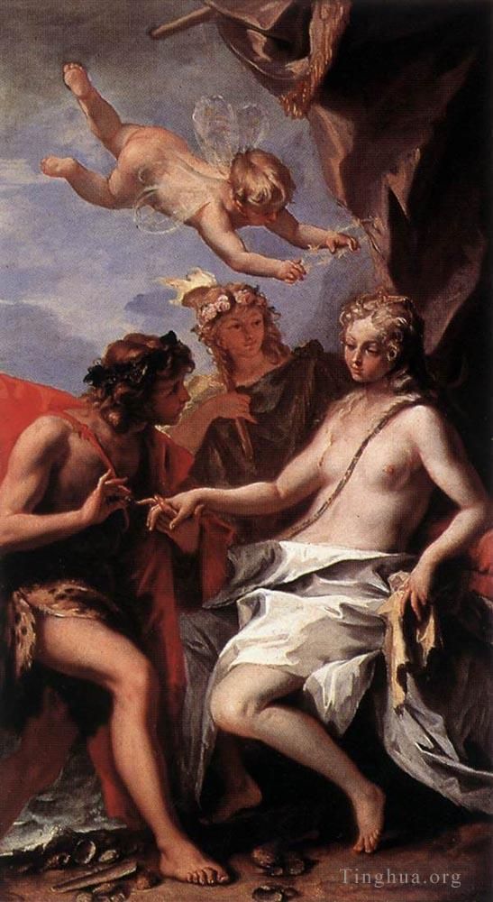 Sebastiano Ricci Oil Painting - Bacchus And Ariadne