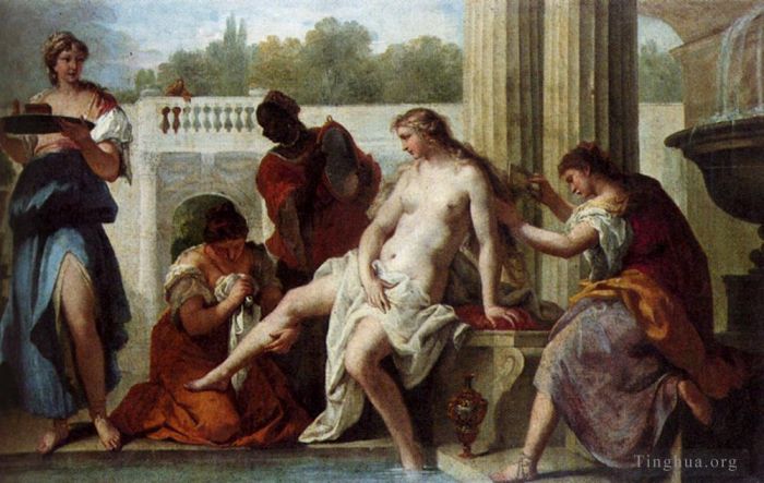 Sebastiano Ricci Oil Painting - Bathsheba Bathing