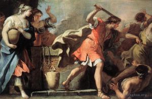 Artist Sebastiano Ricci's Work - Moses Defending The Daughters Of Jethro
