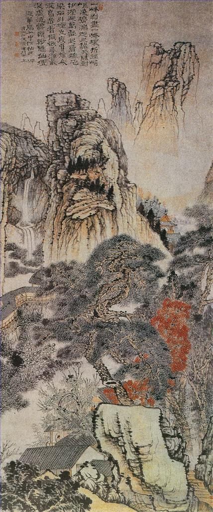 Shi Tao Chinese Painting - Huayang mountain