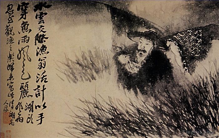 Shi Tao Chinese Painting - Old water in the grass 169