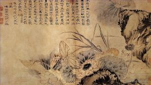 Artist Shi Tao's Work - On the lotus pond 170