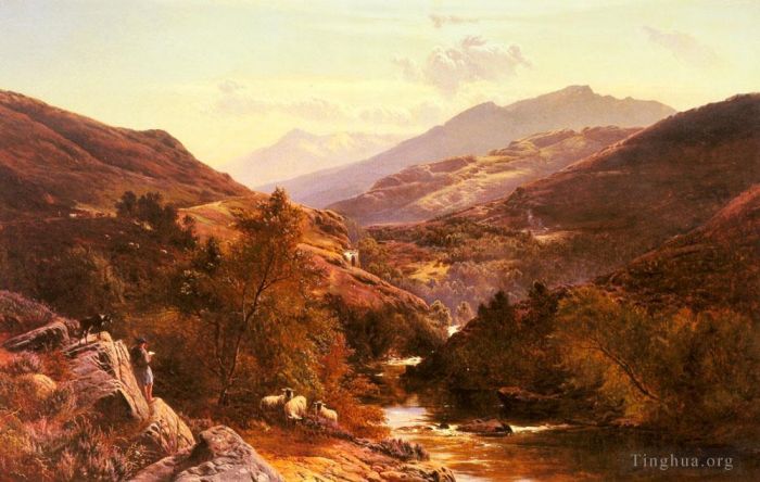 Sidney Richard Percy Oil Painting - Glen Fallock Dunbartonshire