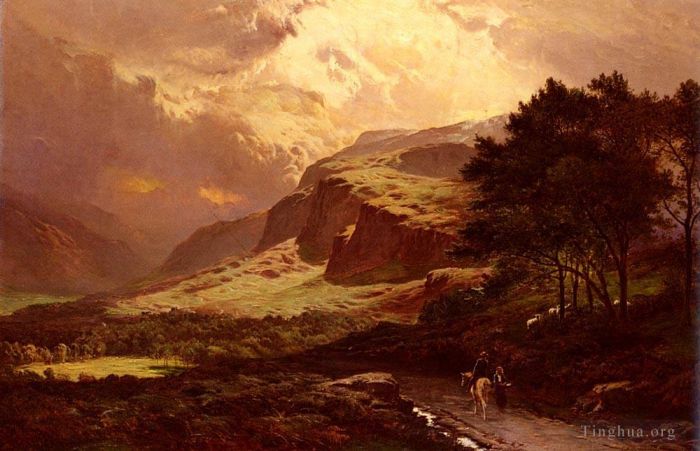 Sidney Richard Percy Oil Painting - Langdale westmorland
