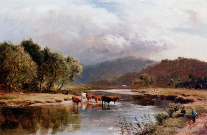 Sidney Richard Percy Oil Painting - The Ponway Trefew North Wales