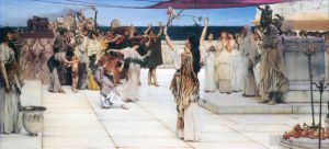 Artist Sir Lawrence Alma-Tadema's Work - A Dedication to Bacchus