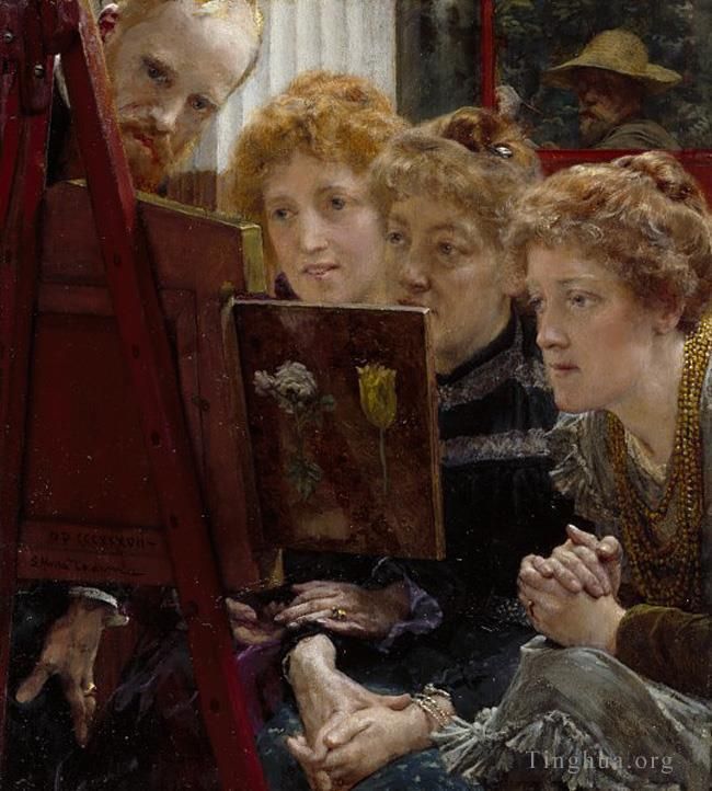 Sir Lawrence Alma-Tadema Oil Painting - A Family Group