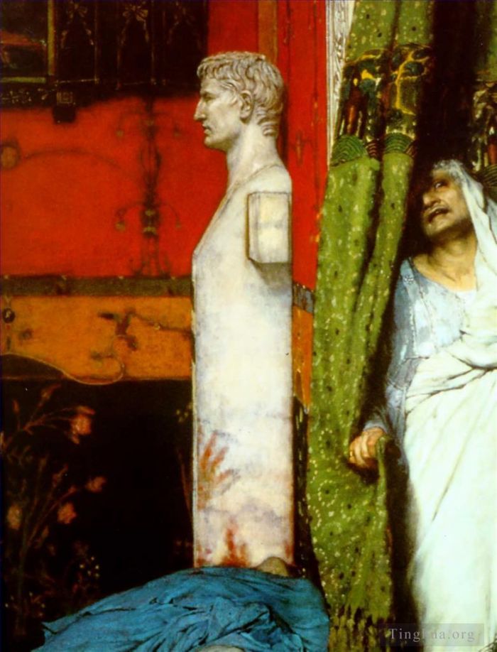Sir Lawrence Alma-Tadema Oil Painting - A Roman Emperor