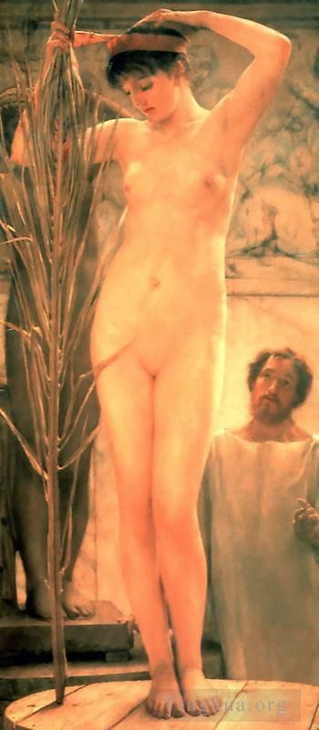 Sir Lawrence Alma-Tadema Oil Painting - The Sculptors Model