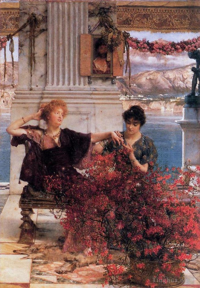 Sir Lawrence Alma-Tadema Oil Painting - Loves Jewelled Fetter
