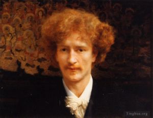 Artist Sir Lawrence Alma-Tadema's Work - Portrait of Ignacy Jan Paderewski