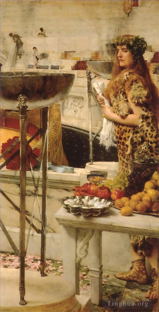 Sir Lawrence Alma-Tadema Oil Painting - Preparation in the Colosseum