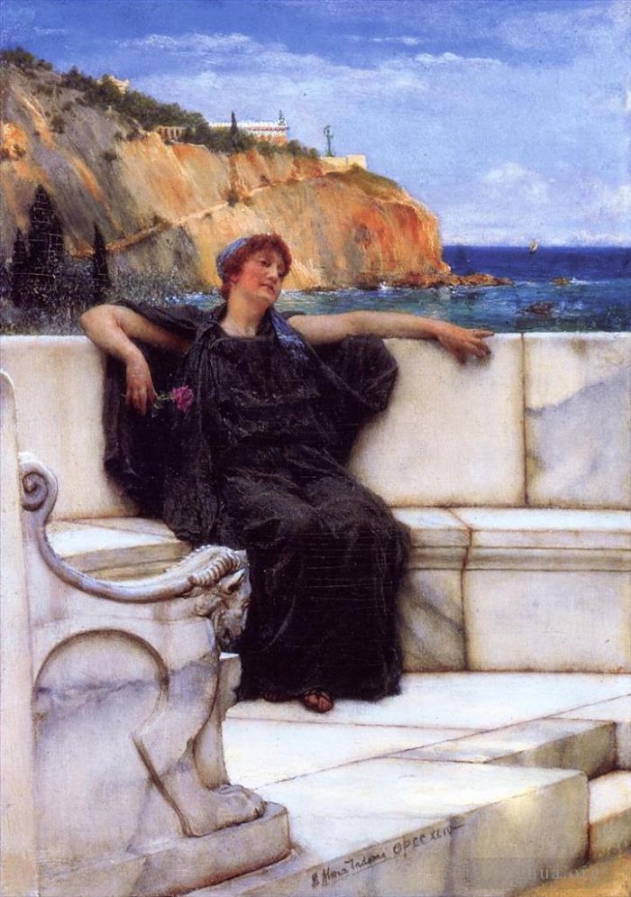 Sir Lawrence Alma-Tadema Oil Painting - Resting