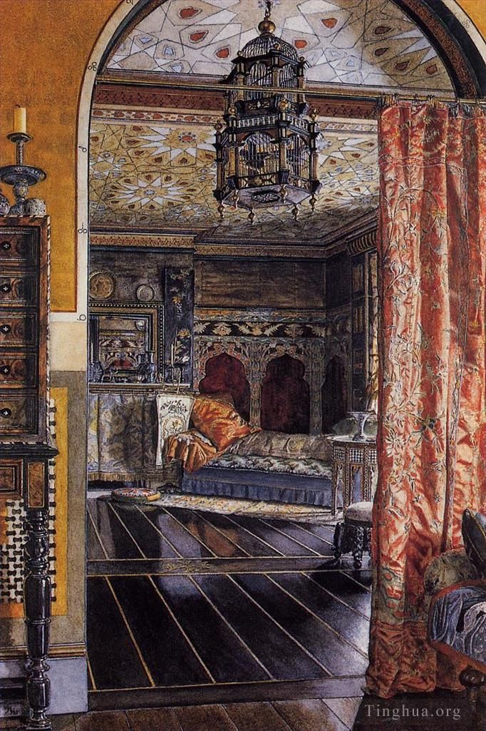 Sir Lawrence Alma-Tadema Oil Painting - The Drawing Room at Townshend House