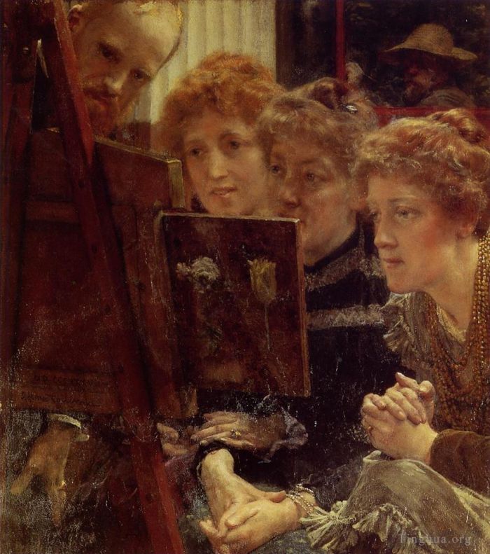 Sir Lawrence Alma-Tadema Oil Painting - The Family Group