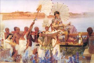 Artist Sir Lawrence Alma-Tadema's Work - The Finding of Moses 1904