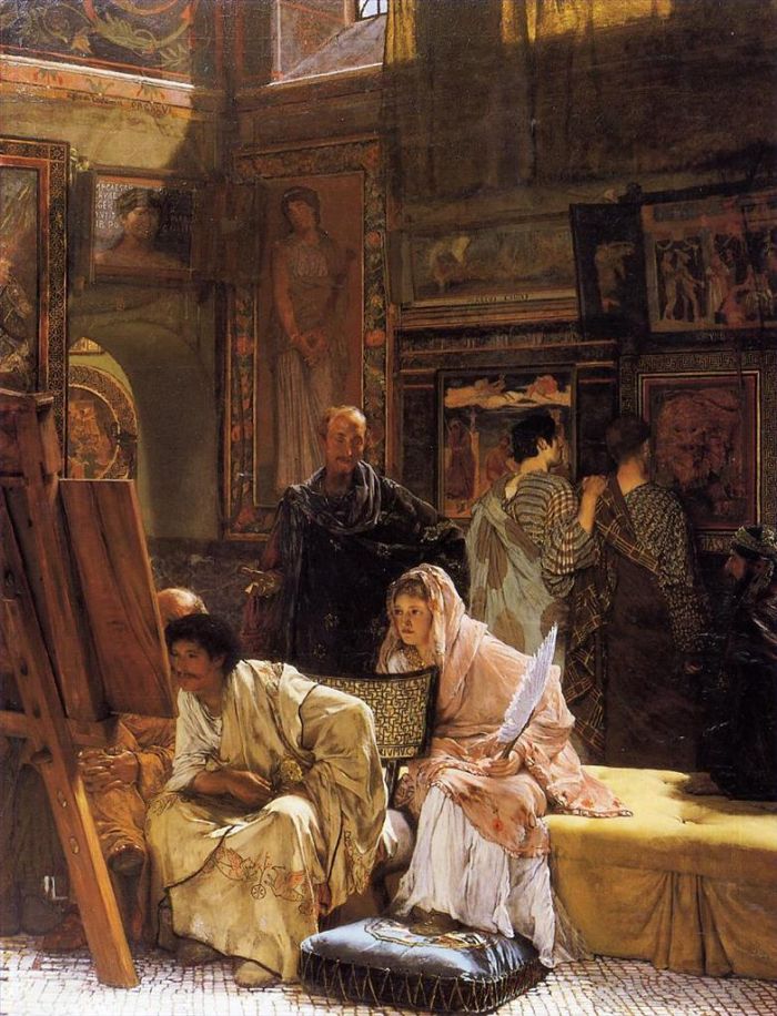 Sir Lawrence Alma-Tadema Oil Painting - The Picture Gallery
