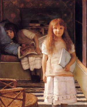 Artist Sir Lawrence Alma-Tadema's Work - This is our Corner Laurense and Anna Alma Tadema