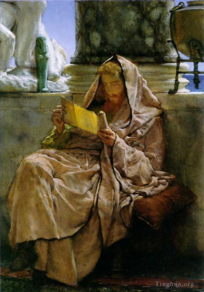Sir Lawrence Alma-Tadema Oil Painting - Prose