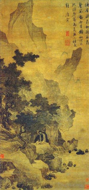 Artist Tang Yin's Work - Watching the spring and listening to the wind