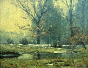 Artist Theodore Clement Steele's Work - Creek in Winter