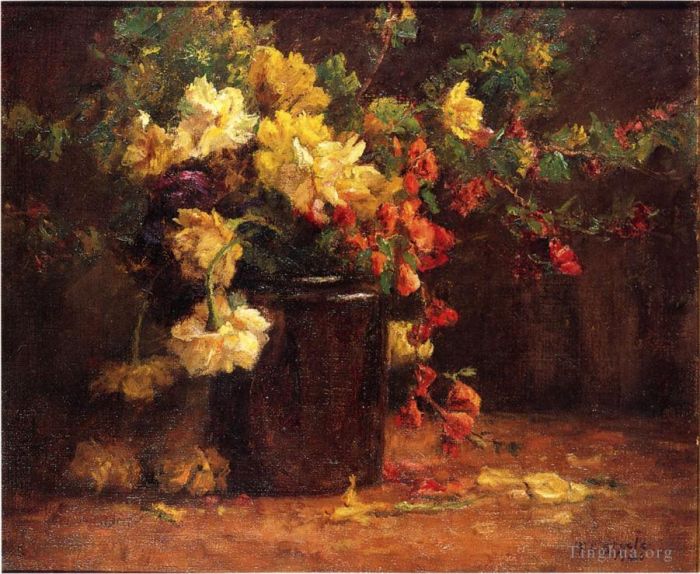 Theodore Clement Steele Oil Painting - June Glory 192Impressionist flower