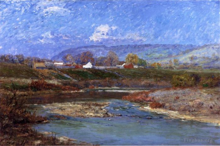 Theodore Clement Steele Oil Painting - November Morning