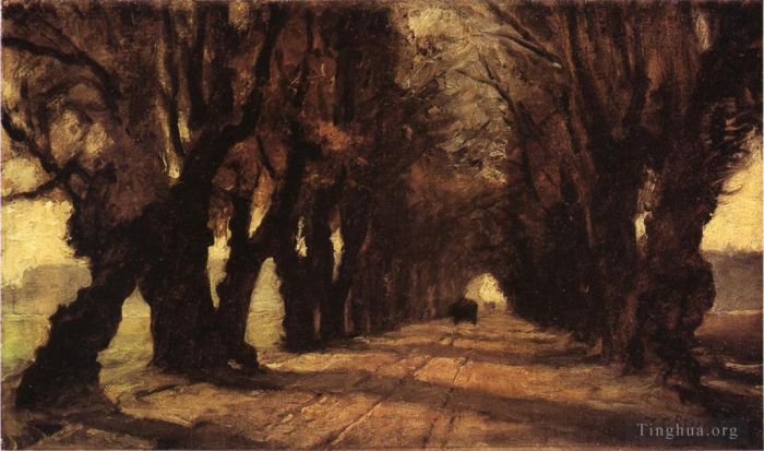 Theodore Clement Steele Oil Painting - Road to Schleissheim
