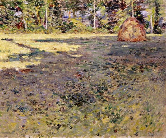 Theodore Robinson Oil Painting - Afternoon Shadows