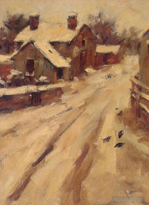 Antique Oil Painting - Country Road
