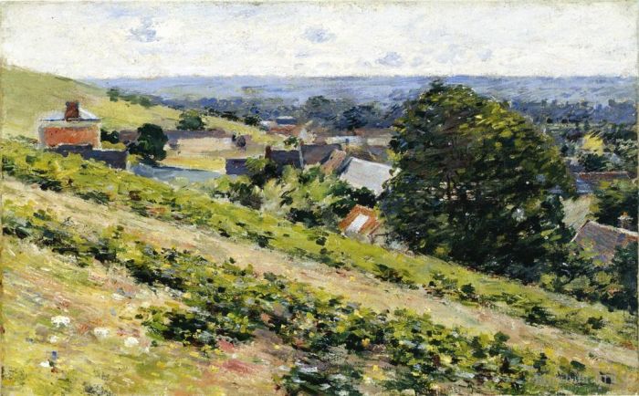 Theodore Robinson Oil Painting - From the Hill Giverny
