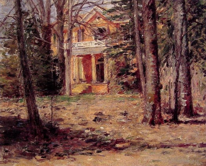 Theodore Robinson Oil Painting - House in Virginia