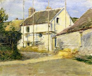 Artist Theodore Robinson's Work - House with Scaffolding