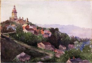 Artist Theodore Robinson's Work - Houses in France