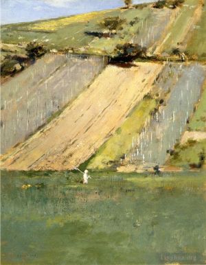 Artist Theodore Robinson's Work - Valley of the Seine Giverny