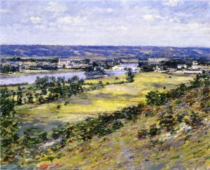 Artist Theodore Robinson's Work - Valley of the Seine from Giverny Heights