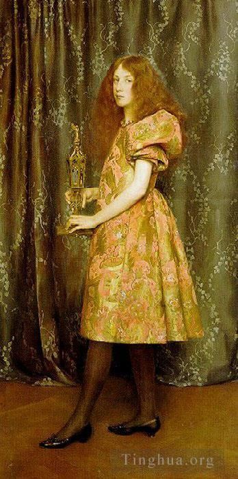 Thomas Cooper Gotch Oil Painting - Heir To All The Ages