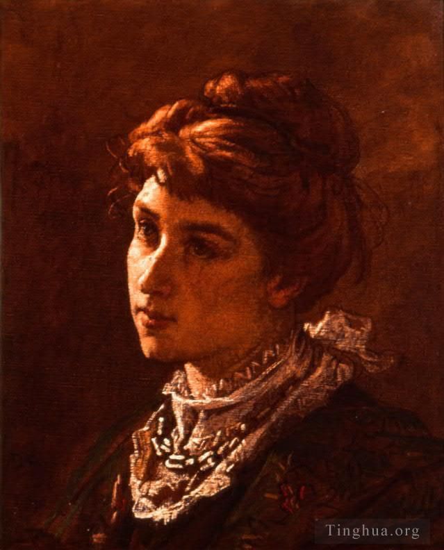Thomas Couture Oil Painting - Madame de Brunecke