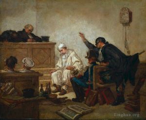 Artist Thomas Couture's Work - Pierrot on trial