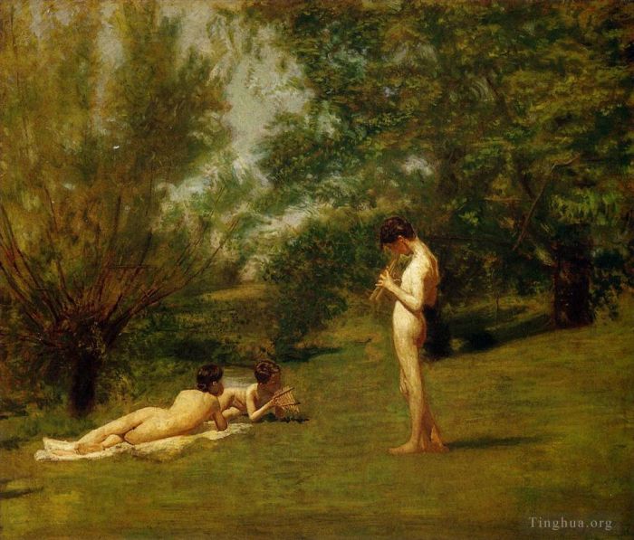 Thomas Cowperthwait Eakins Oil Painting - Arcadia