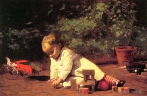 Artist Thomas Cowperthwait Eakins's Work - Baby at Play