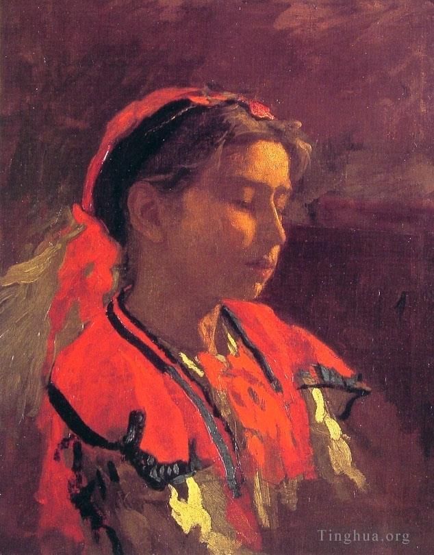 Thomas Cowperthwait Eakins Oil Painting - Carmelita Requena