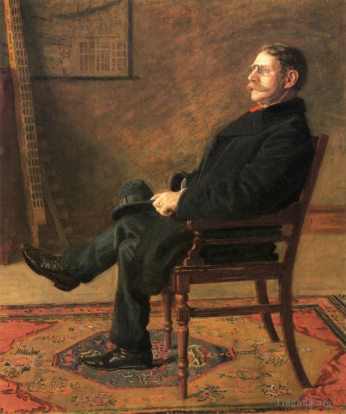 Thomas Cowperthwait Eakins Oil Painting - Frank Jay St John