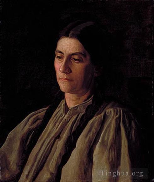 Thomas Cowperthwait Eakins Oil Painting - Mother Annie Williams Gandy